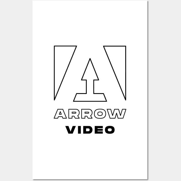 arrow video Game logo Fantasy Retro Wall Art by darkARTprint